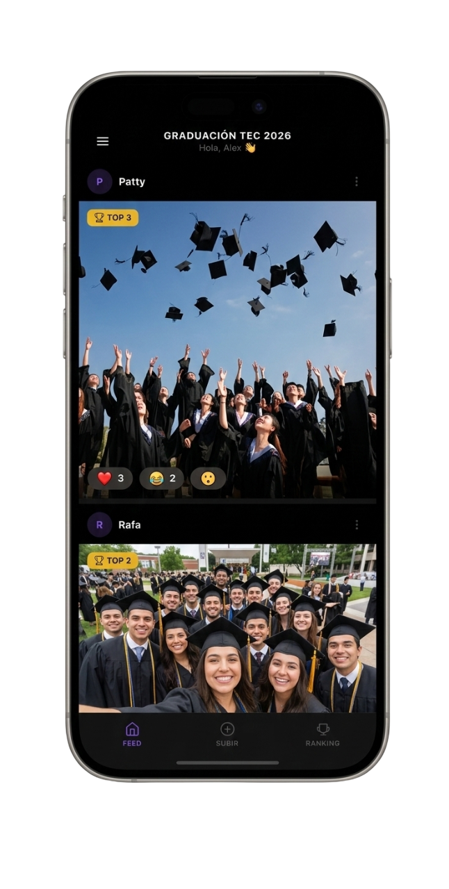 Vimo — feed del evento en tiempo real
